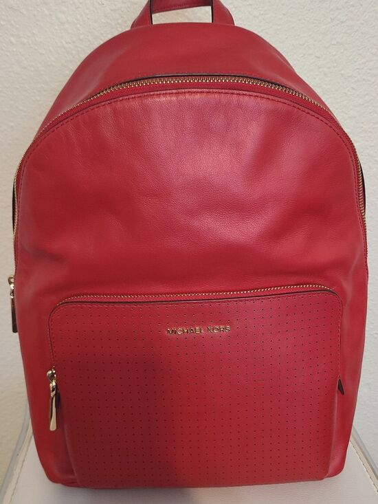 Michael Kors Red Leather Backpack main image 11